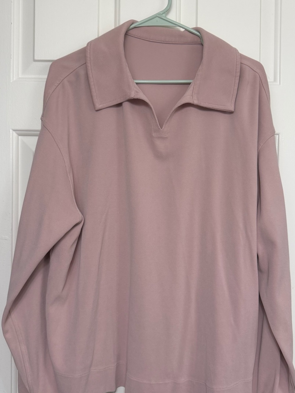 Lululemon Softstreme Pique Oversized Long-Sleeve Polo Shirt
